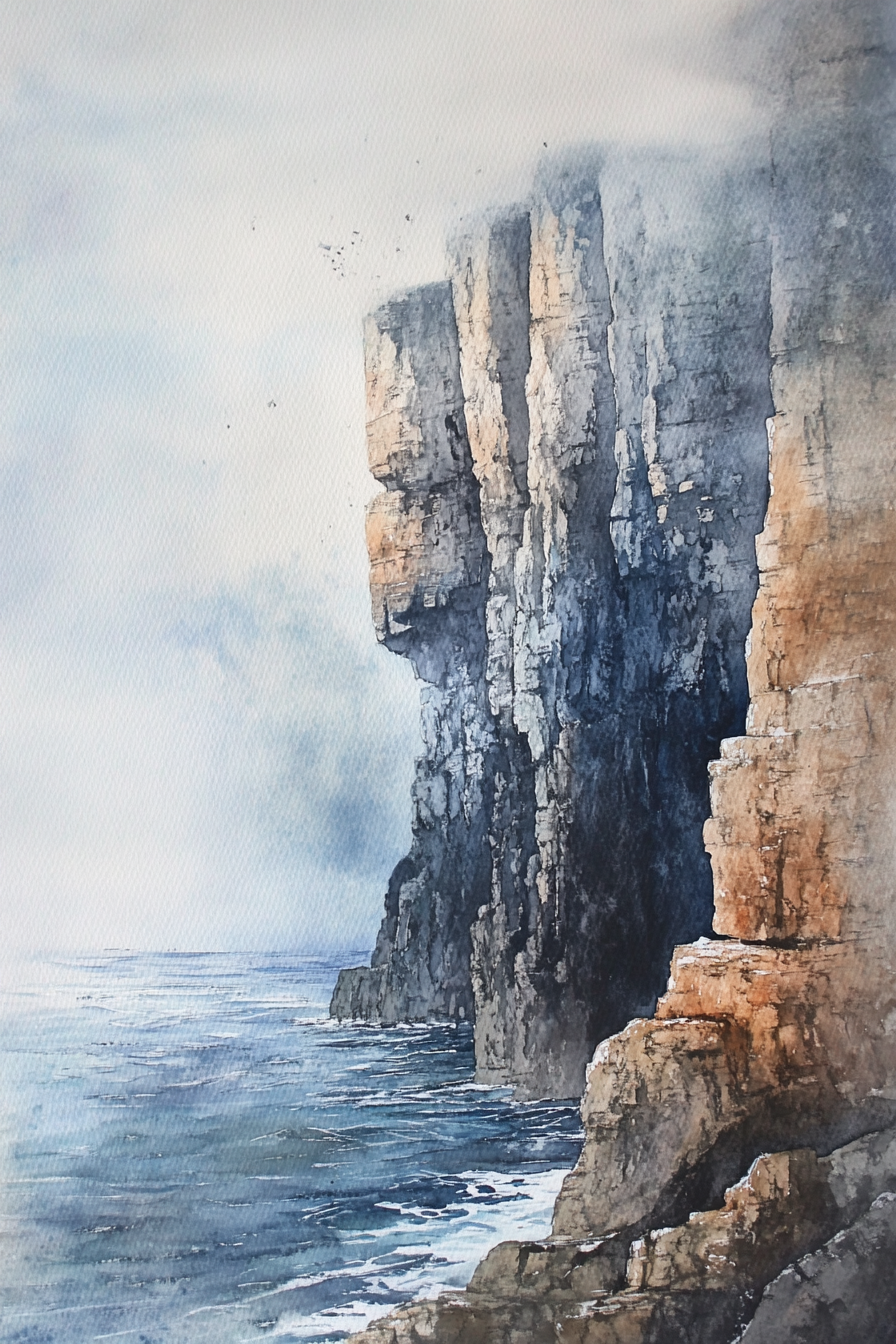 Cliffside Serenity Canvas