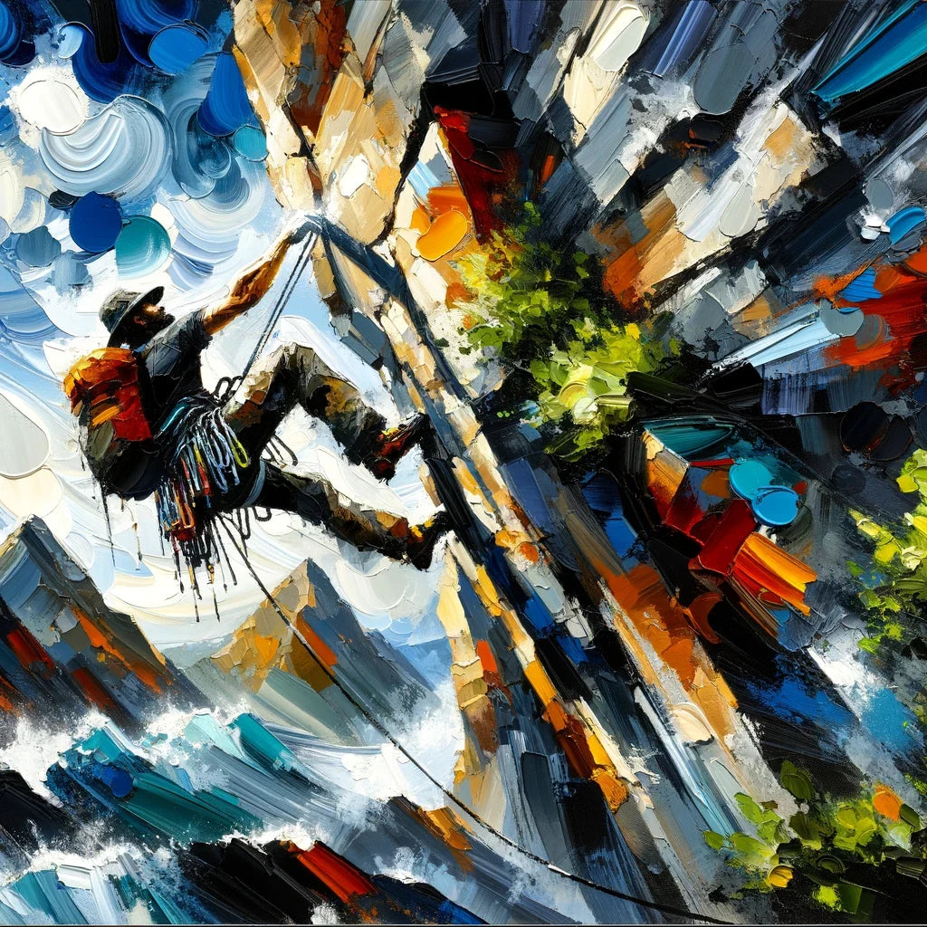 Climbing Determination Canvas