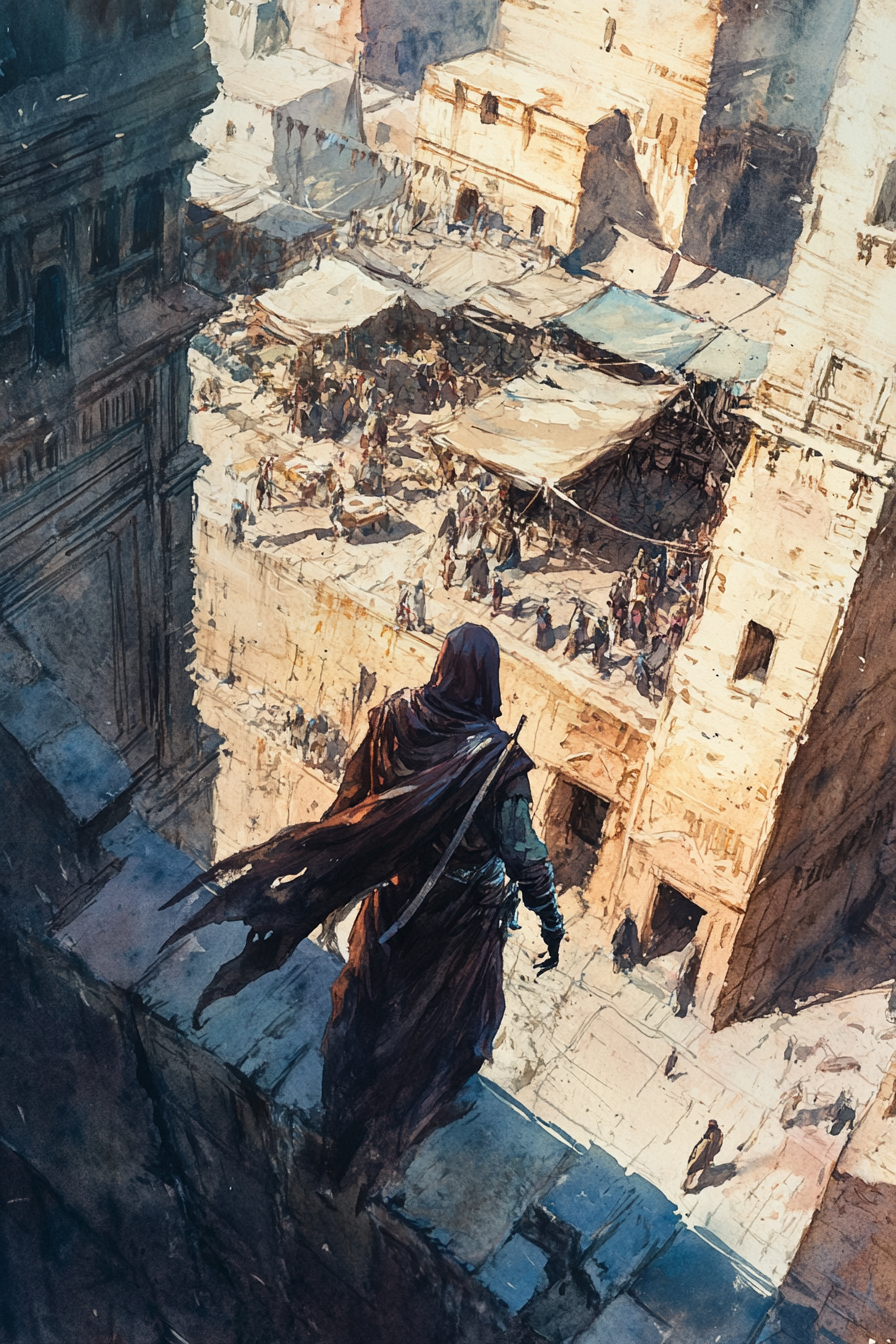 Cloaked Guardian Canvas