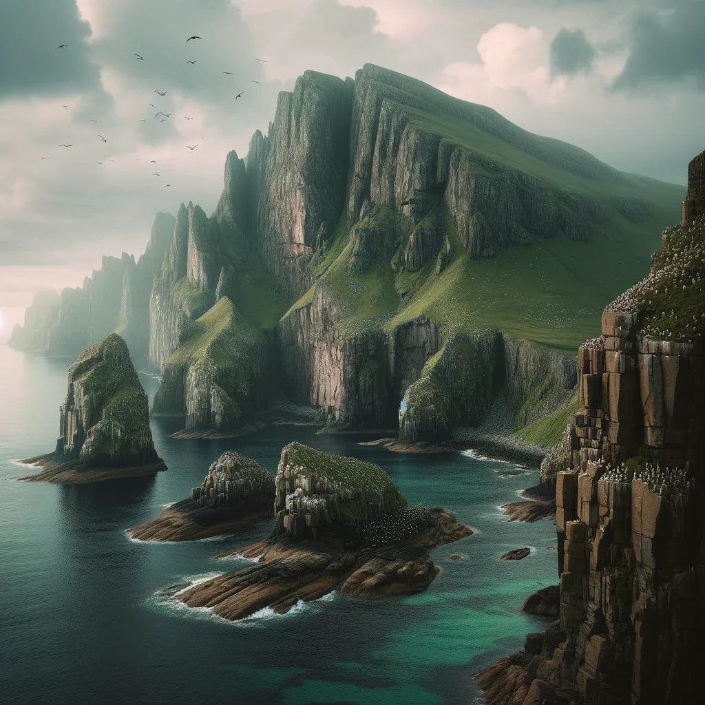 Coastal Cliff Serenity Canvas
