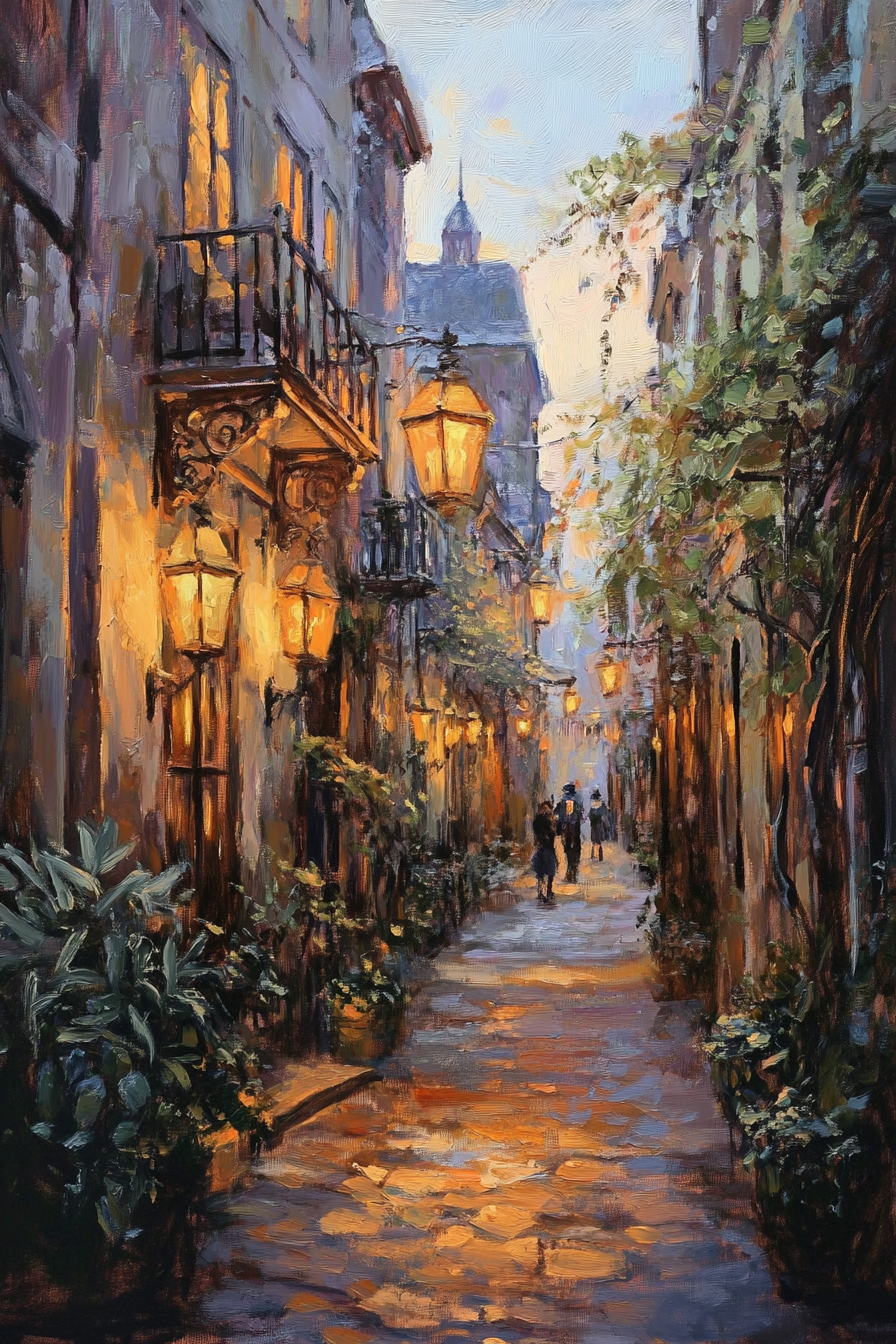 Cobblestone Nostalgia Canvas