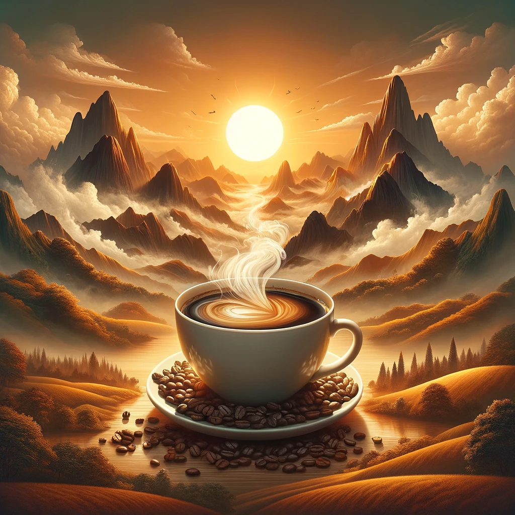 Coffee Dawn Vista Canvas