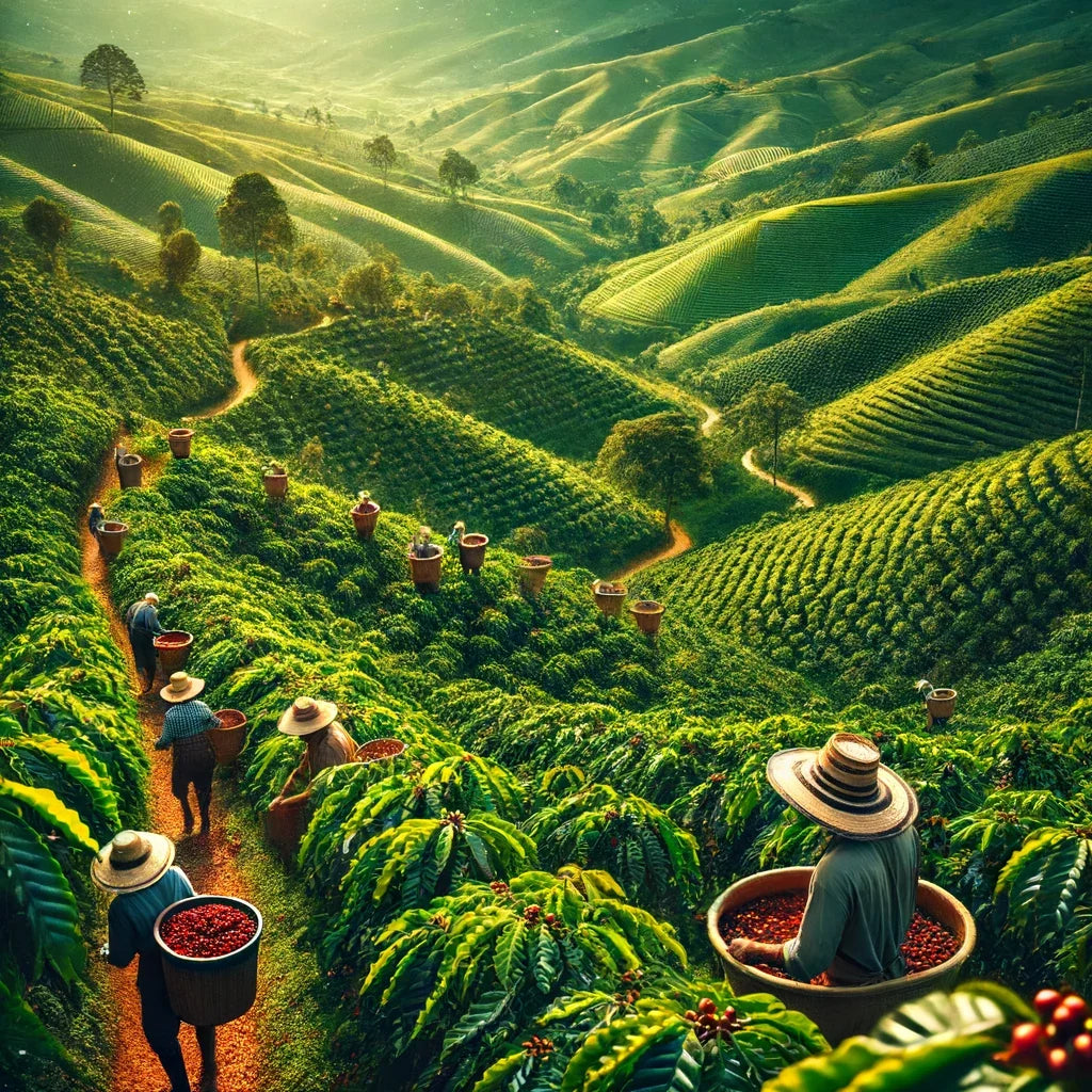 Colombian Coffee Plantation Canvas