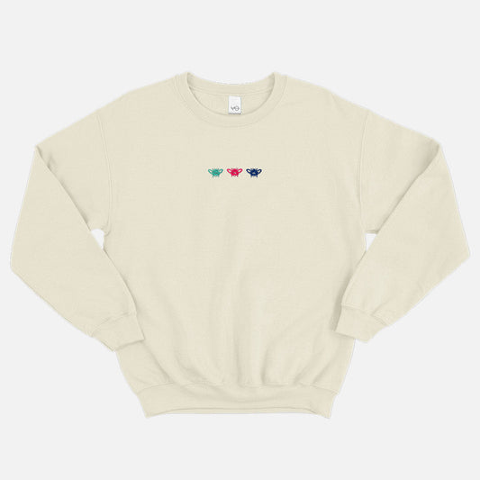 Colourful Bees Embroidered Sweatshirt (Unisex)