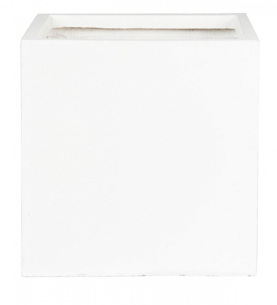 IDEALIST Lite Contemporary Flower Box Square Garden Planter, Light Concrete Outdoor Plant Pot H30 L30 W30 cm, 27L