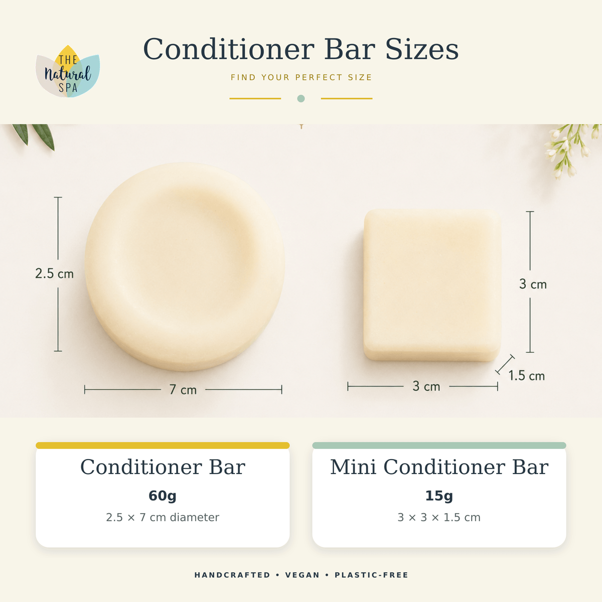 Spearmint and Eucalyptus , Solid Conditioner Bar 60g