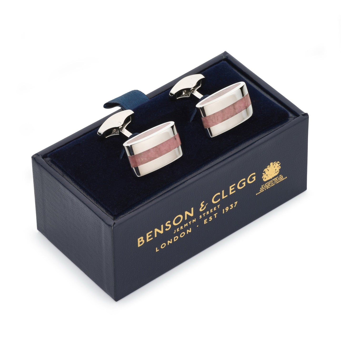 Contemporary Rhodochrosite Cufflinks