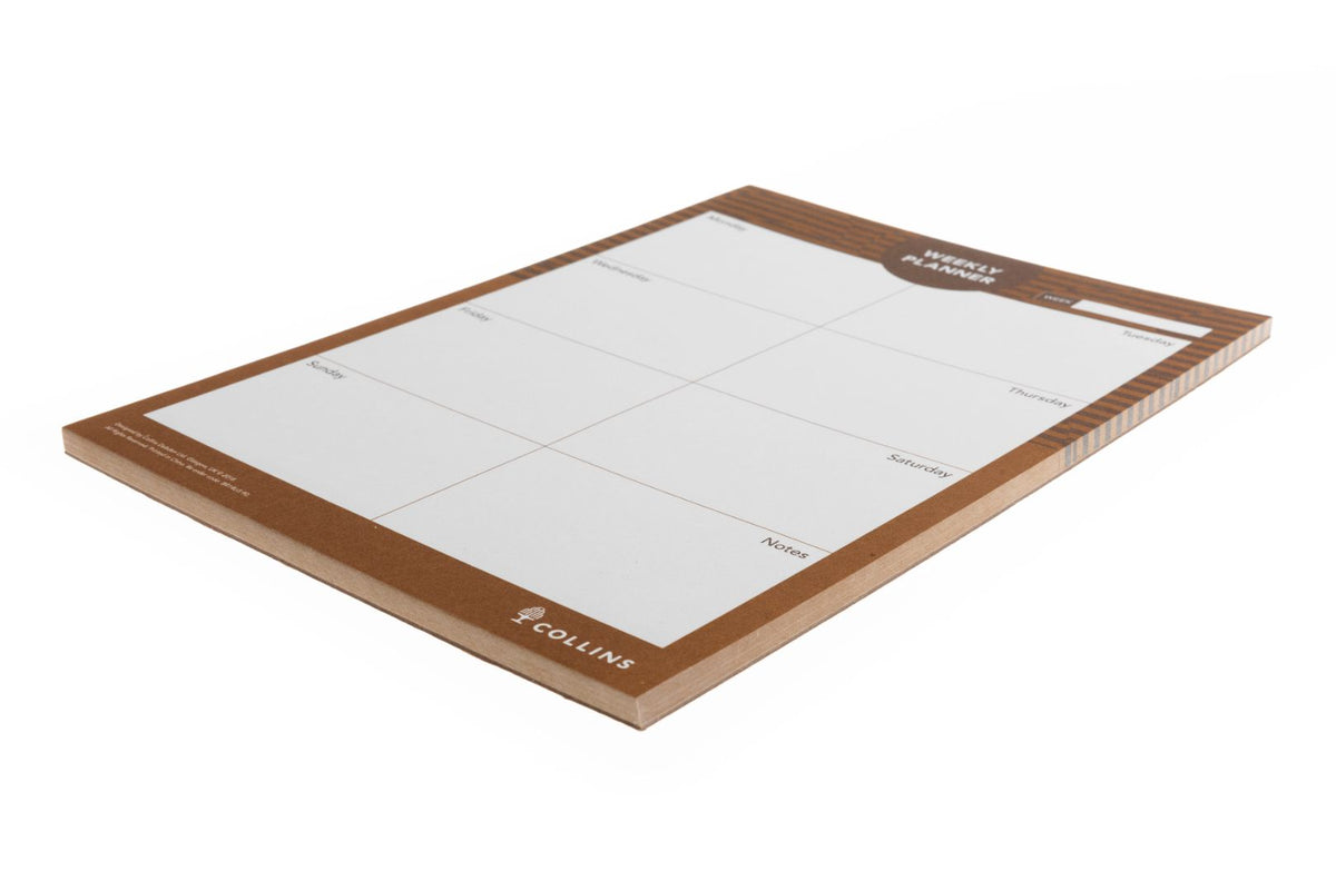 Brilliance - Weekly Planner Pad A4 Weekly - Brown (BR14U3.90)