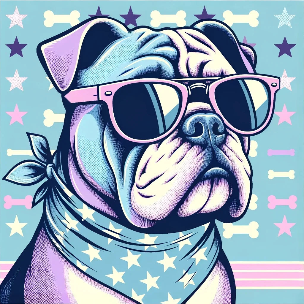 Cool Bulldog Canvas