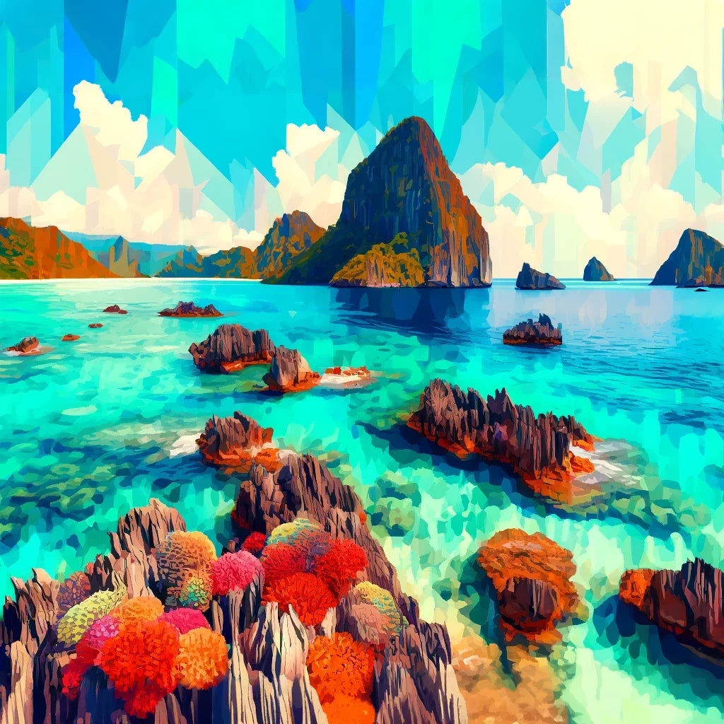 Coral Reef Vibrance Canvas