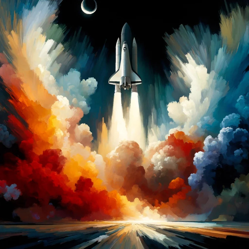 Cosmic Ascent Cotton Cushion