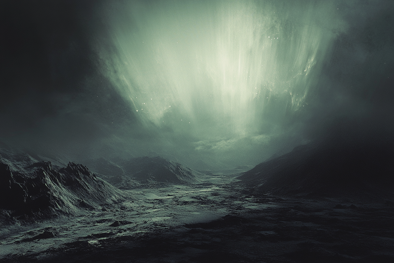 Cosmic Aurora Tranquility Canvas