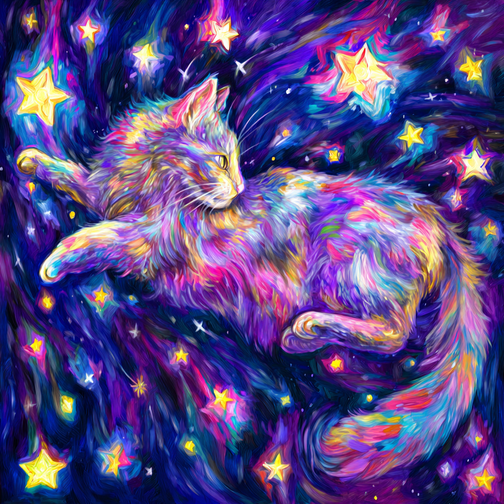 Cosmic Cat Canvas