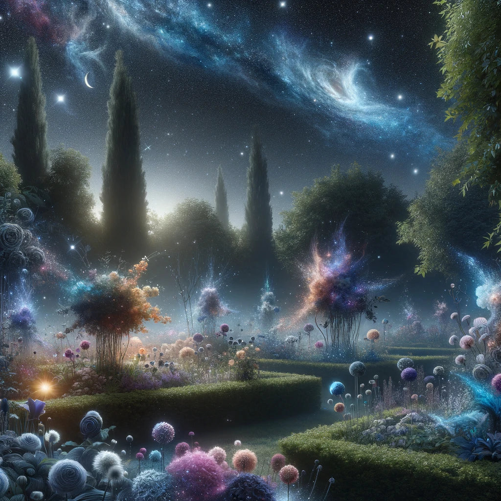 Cosmic Garden Cotton Cushion