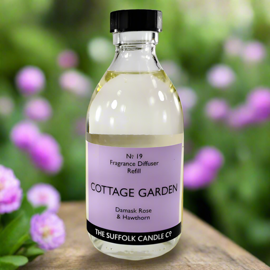 COTTAGE GARDEN - Damask Rose, Hawthorn and Violet - Diffuser oil refill - 250ml