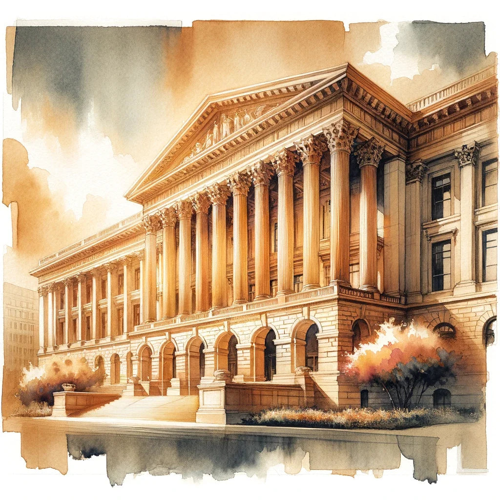 Courthouse of Tradition Canvas