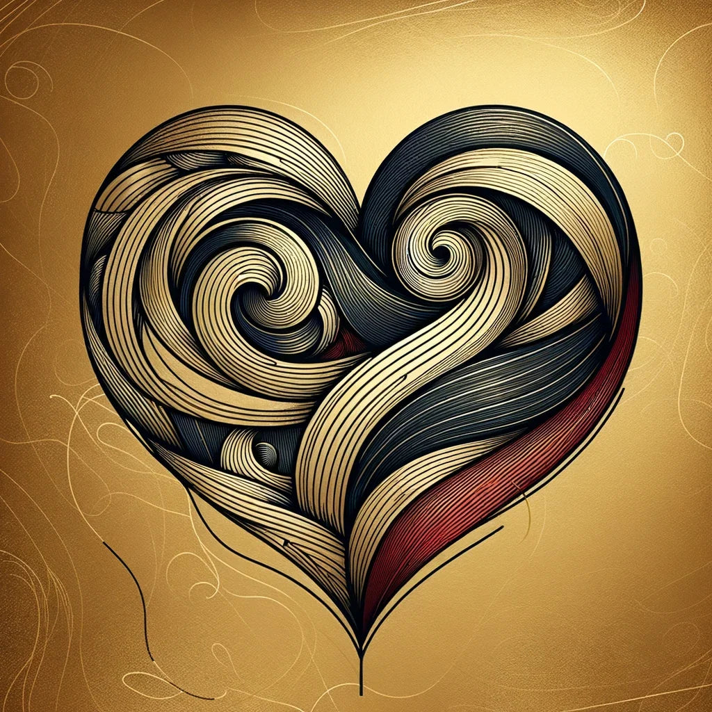 Crimson Heart Cotton Cushion