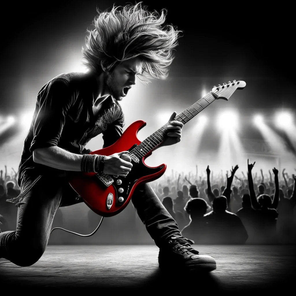 Crimson Riff Canvas