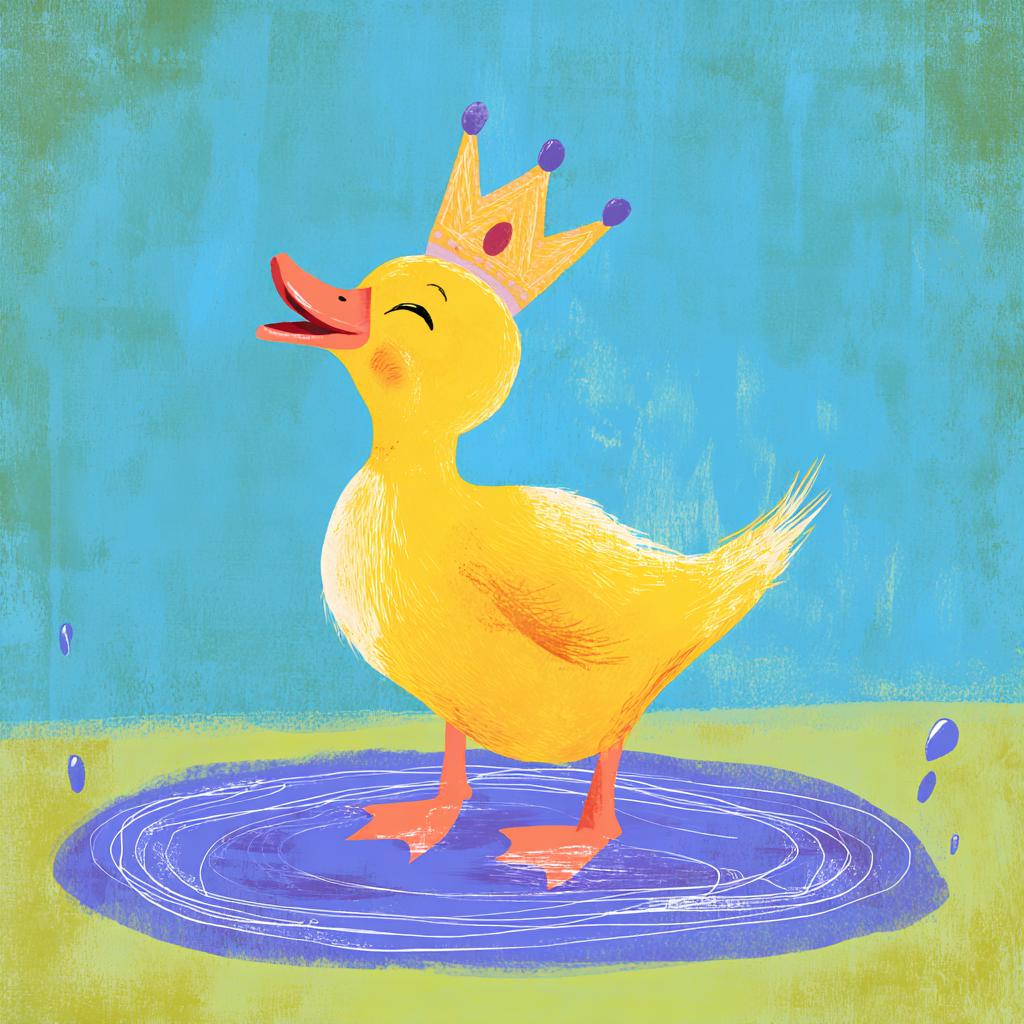 Crowned Duckling Canvas