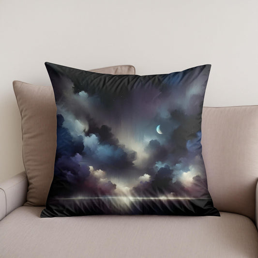 Nocturnal Contemplation Cotton Cushion