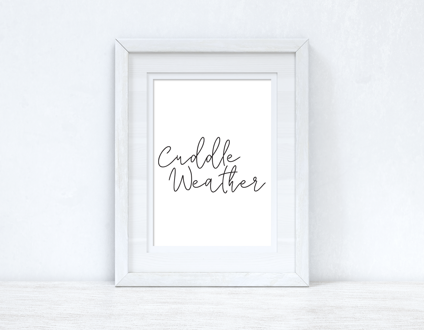 Cuddle Weather Autumn Seasonal Wall Home Decor Print