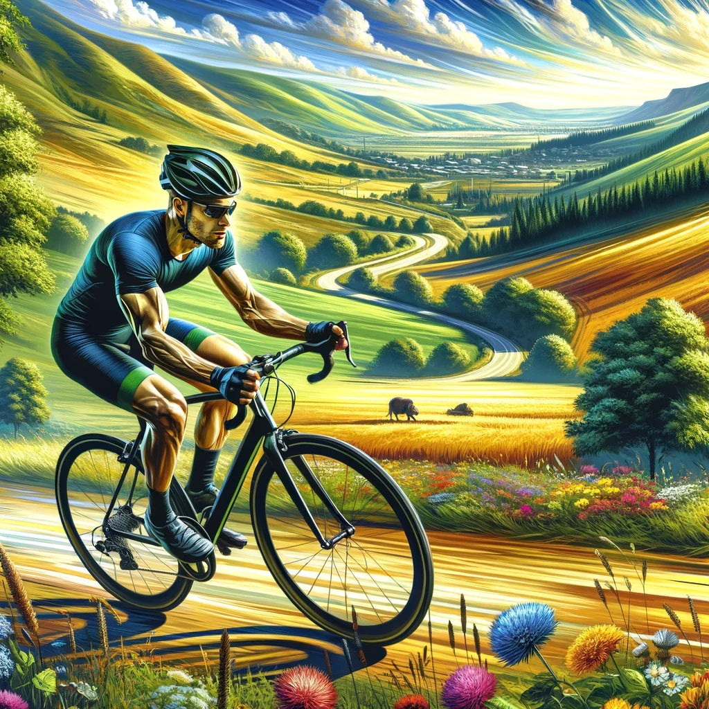 Cyclist's Thrill Canvas