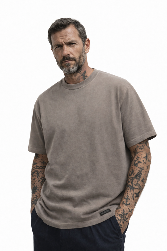 NVYSKN Mens Cotton Heavyweight T Shirt