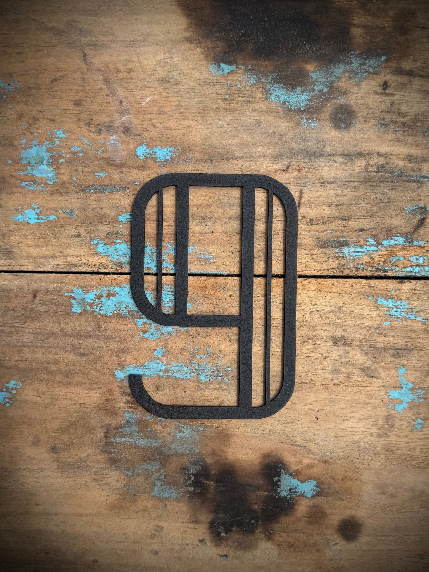 Black 5" or 12" Art Deco Metal Lettering A-Z 0-9