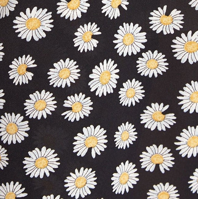 Louche Edie Daisy Dancer Midi Skirt - Black