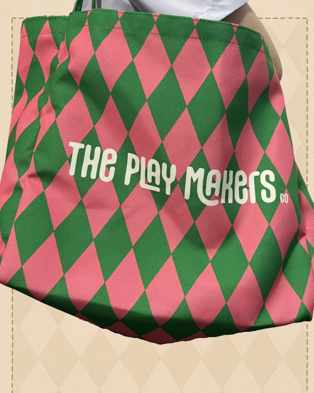The Playmakers Harlequin Tote bag