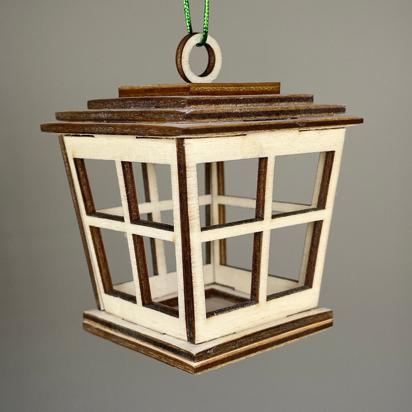 Victorian Christmas Lantern Bauble - Handmade Ornament by Curious Rabbit ®