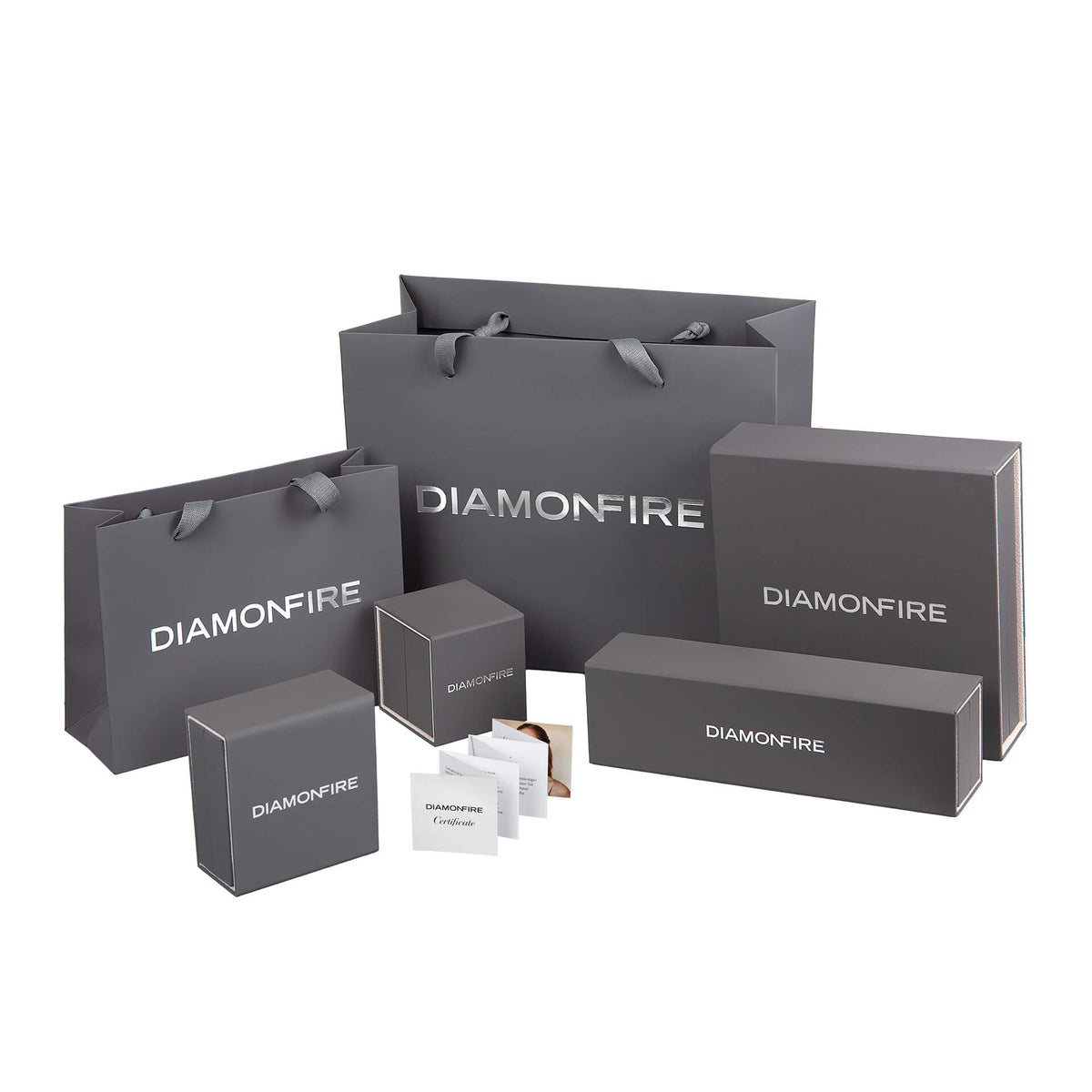 Diamonfire Round Colour Pave Stud Earrings
