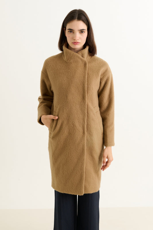 Donalda Camel Cocoon Coat