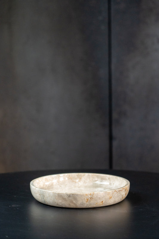 Handmade Marble Low Bowl