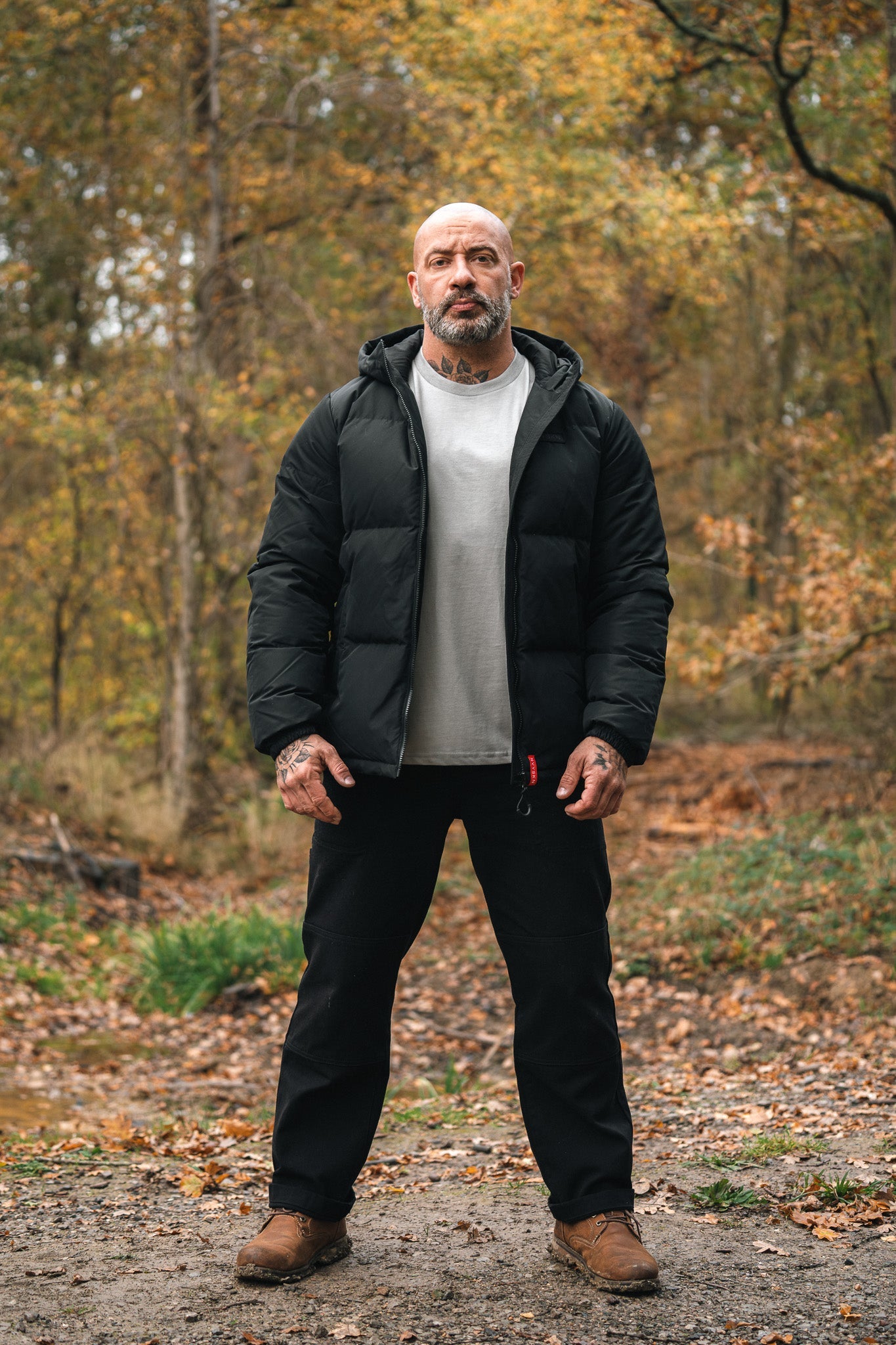 NVYSKN Mens Feather Down Cold Weather Puffa Jacket