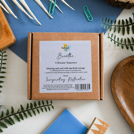 Breathe Aromatherapy Shower Steamers – Eucalyptus, Rosemary & Peppermint – Set of 4