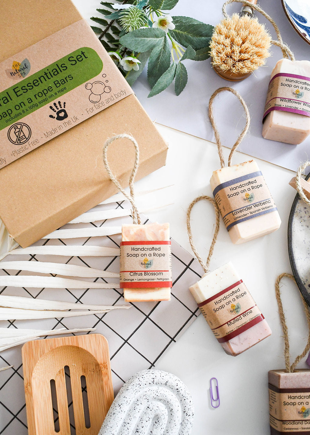 Natural Spa Essentials - Soap bars - 8 x 100g bars