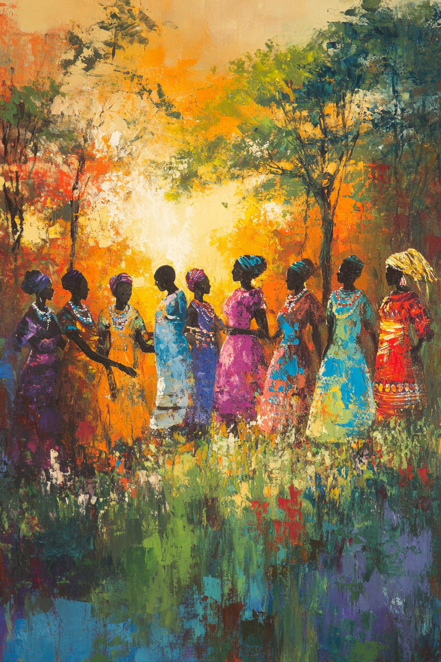 Dancing Spirits Canvas