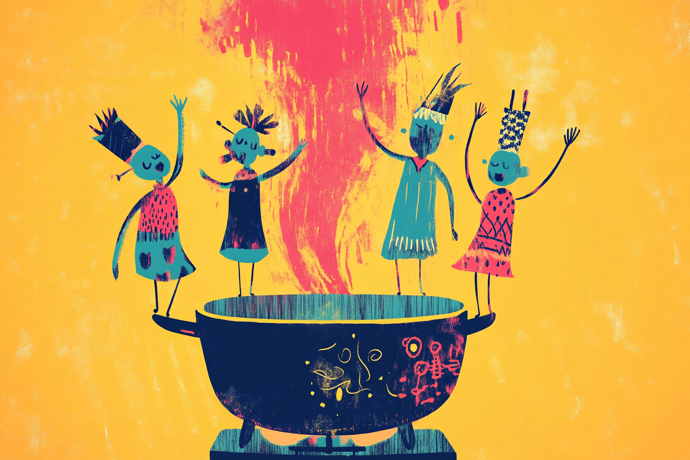 Dancing Steam Canvas