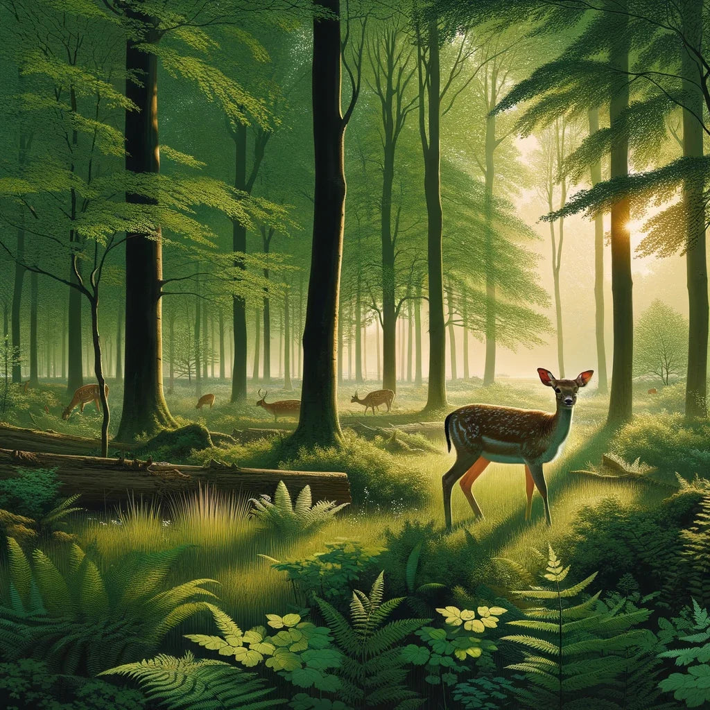 Dawn Forest Cotton Cushion
