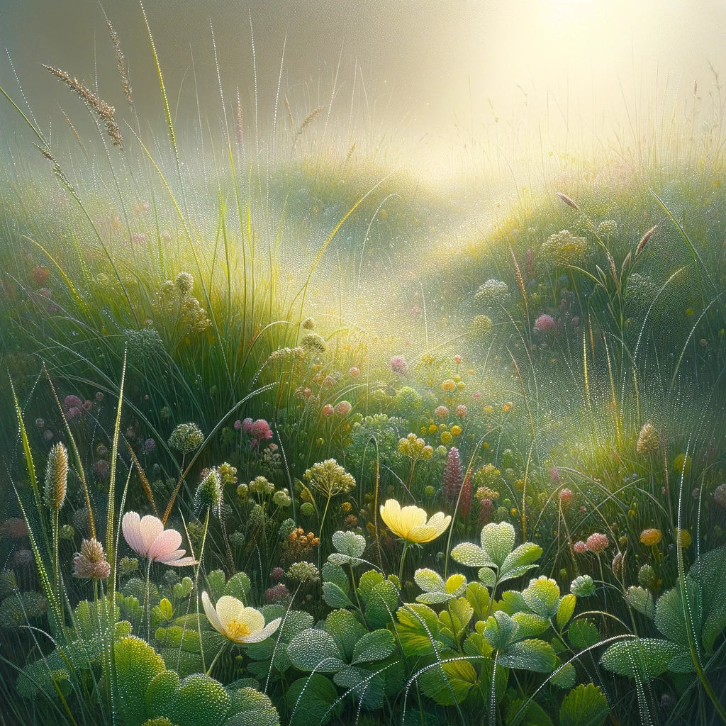 Dawn Meadow Tranquility Canvas