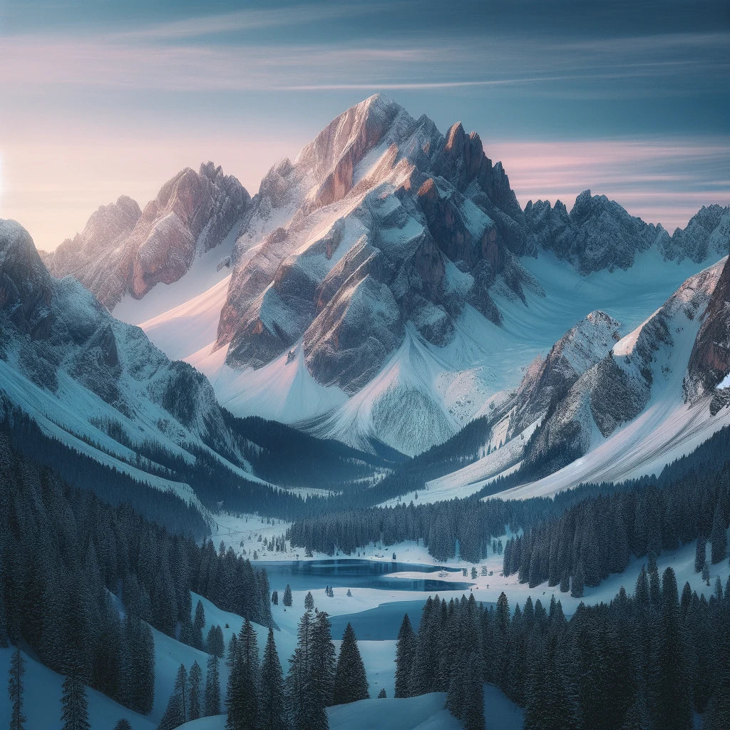 Dawn Mountain Serenity Canvas