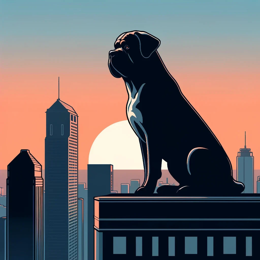 Dawn Sentinel Bullmastiff Canvas