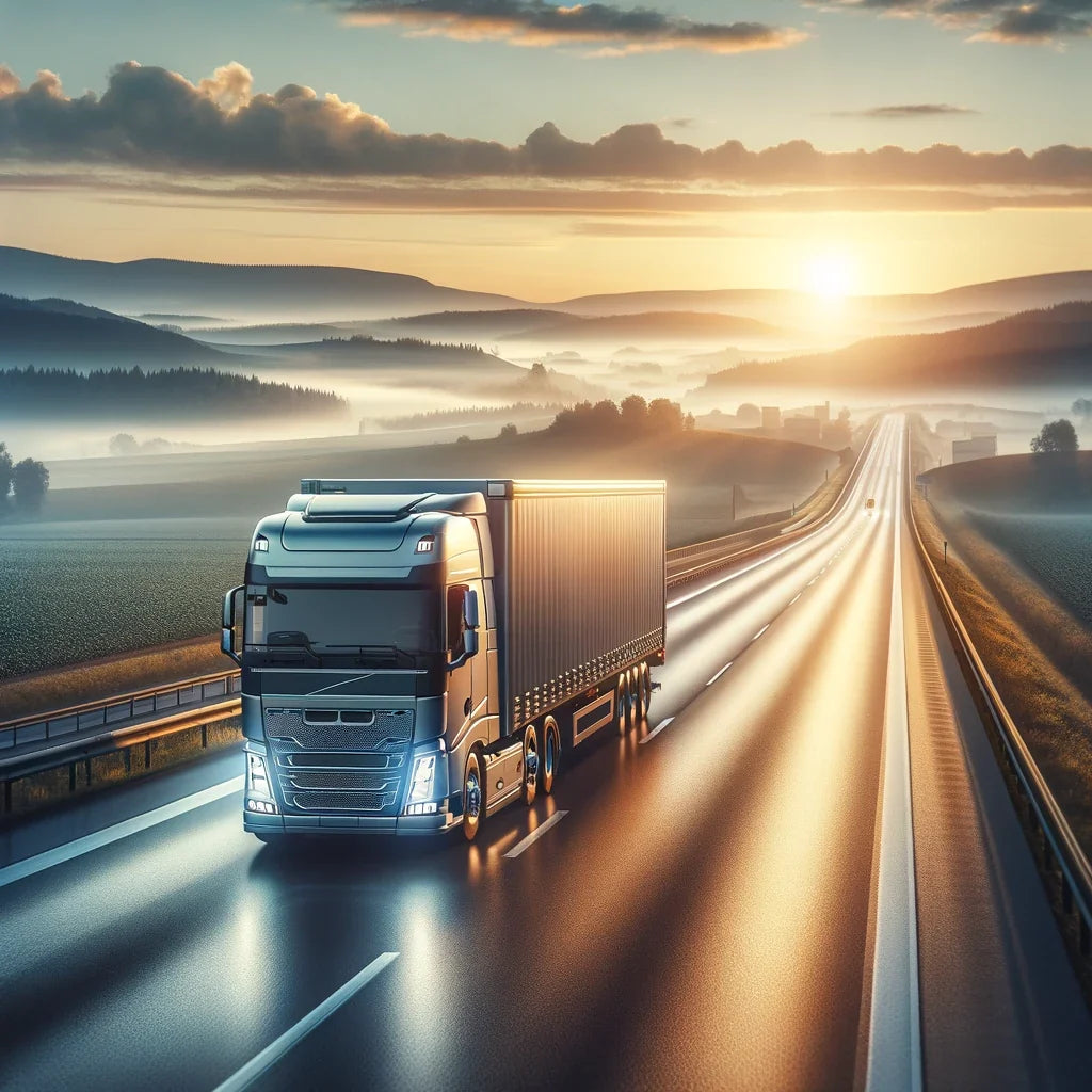 Dawn on the Autobahn Canvas