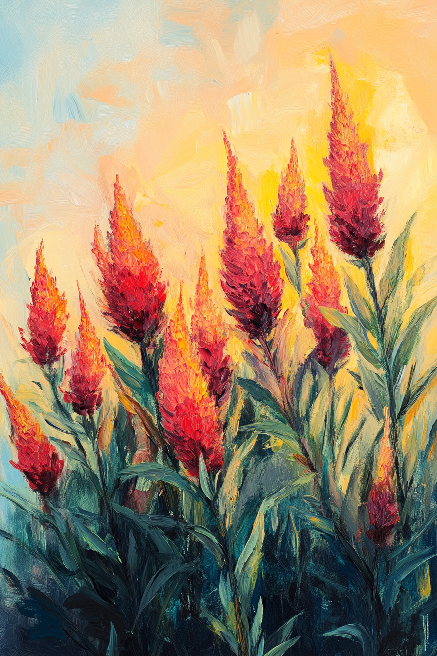 Dawn over Celosia Canvas