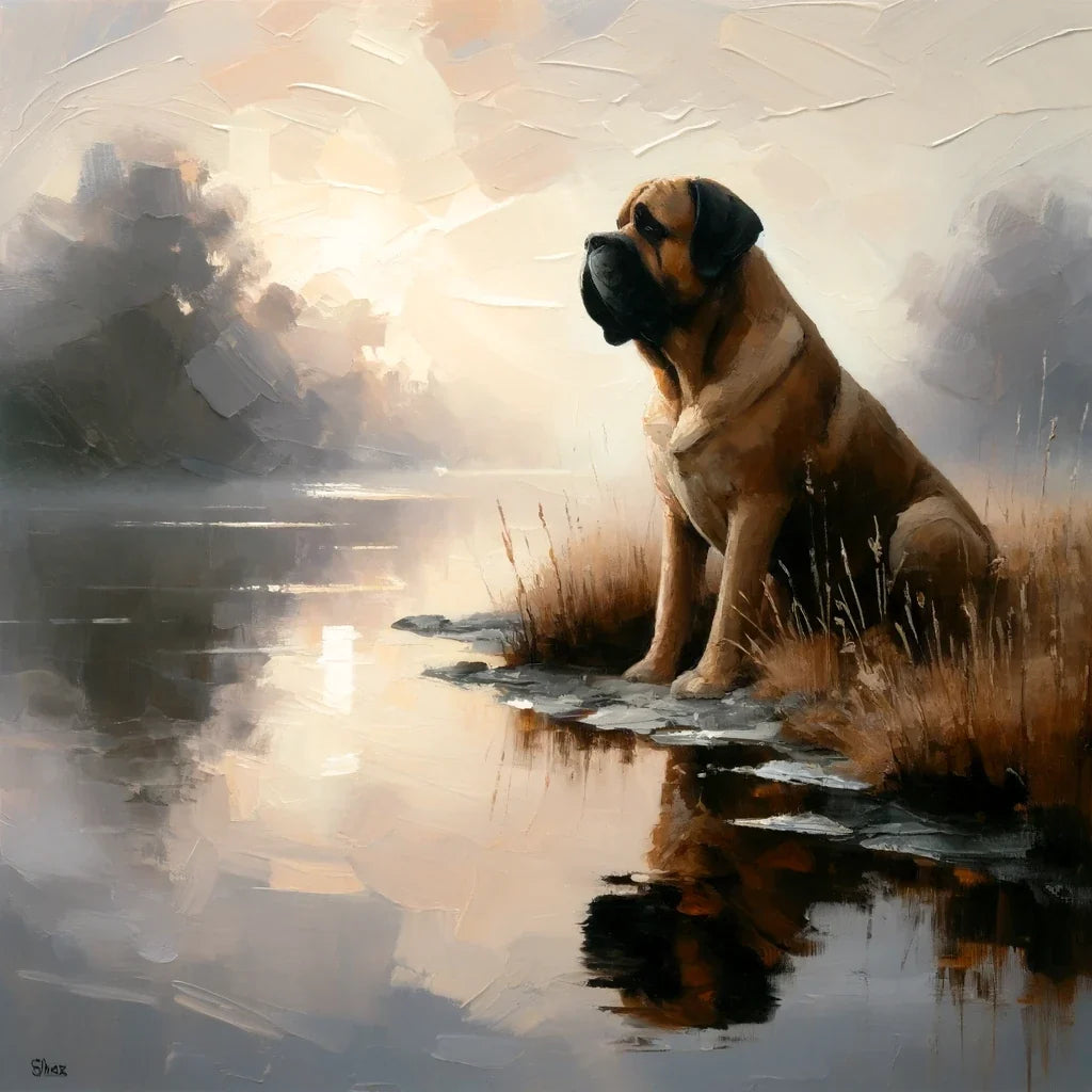 Dawn's Loyalty Bullmastiff Canvas