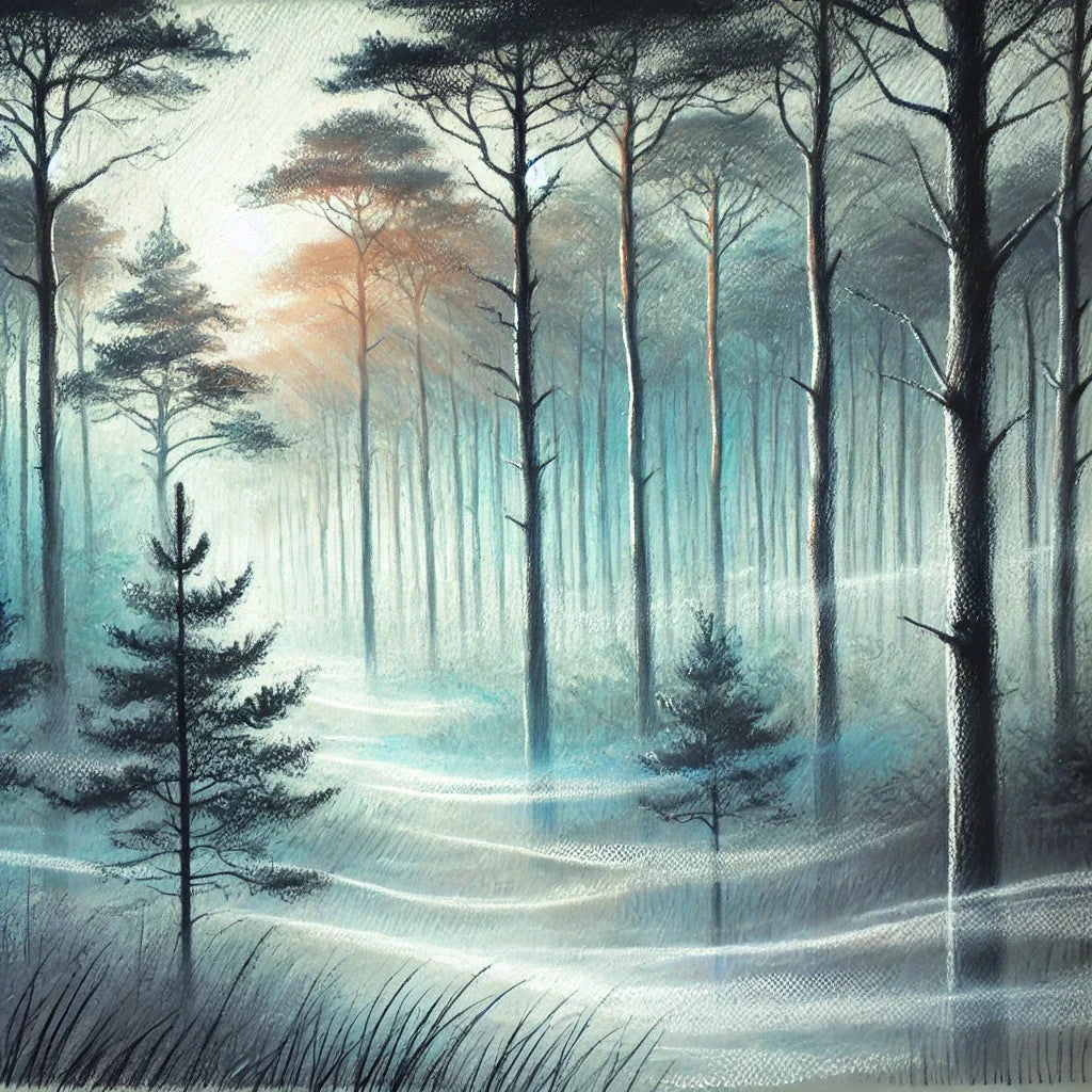 Dawn's Misty Calm Canvas