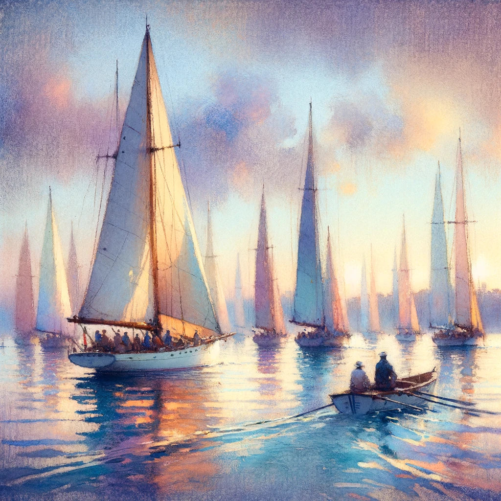 Dawn's Regatta Cotton Cushion