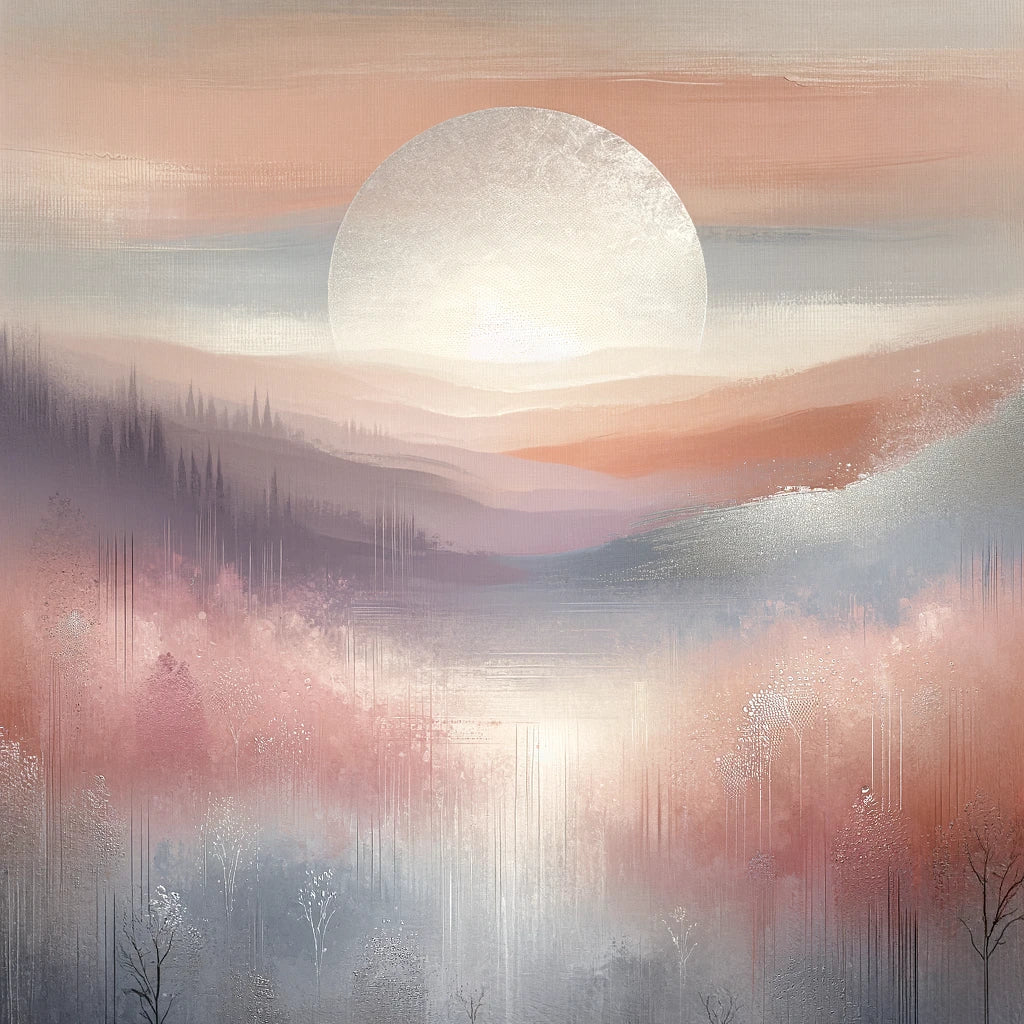 Dawn's Silver Mist Canvas