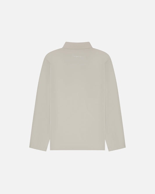 Double Zip Overshirt - Light Grey